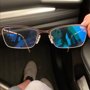Burberry semi rimless cat eye frames